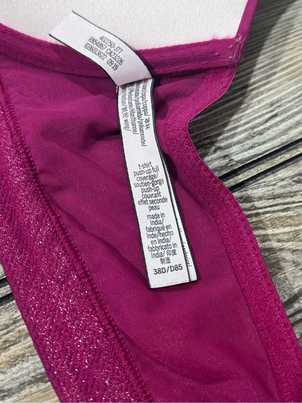 Victoria's Secret Fuchsia Push-Up Bra